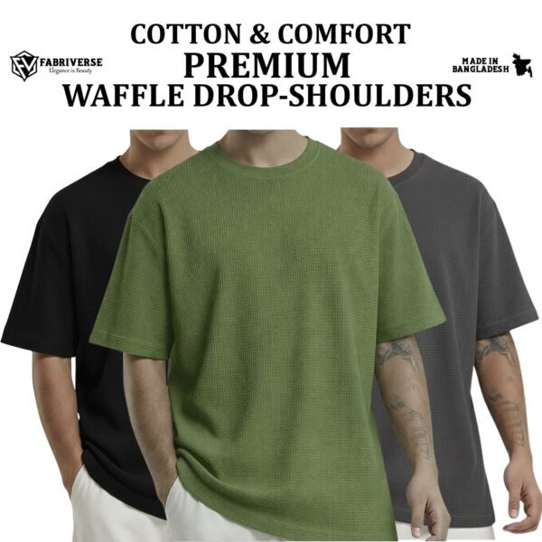 Premium Waffle Drop (Black-Olive-Charcoal)