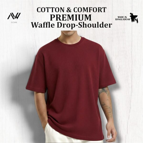 Premium Waffle Drop (Maroon)