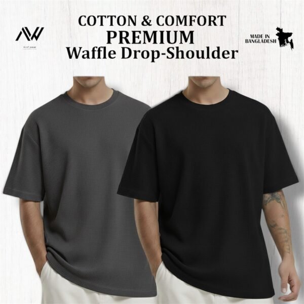 Premium Waffle Drop (Charcoal-Black)