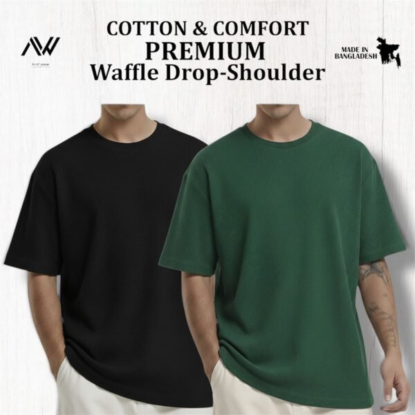 Premium Waffle Drop (Black-B.Green)