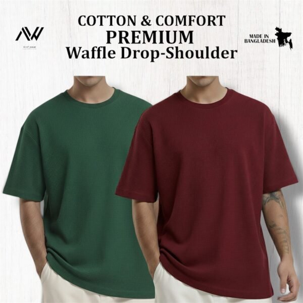 Premium Waffle Drop (Maroon-B.green)