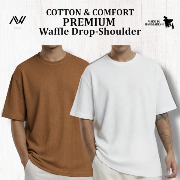Premium Waffle Drop (Brown-White)