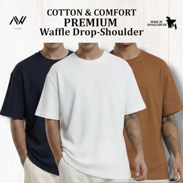 Premium Waffle Drop (White-Black-Brown)