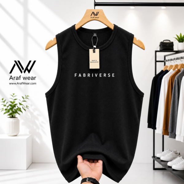 Waffle Tank Top {Black}